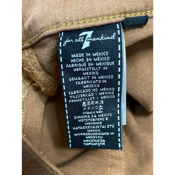 7 For All Mankind Women's Brown High Waist Flared Bootcut Denim Jeans Pants Sz 7 - Picture 3 of 4